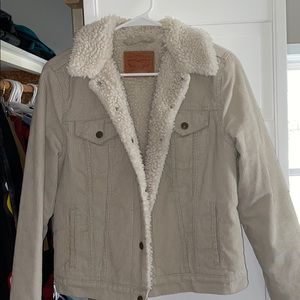 Levi corduroy fuzzy jacket